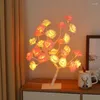 테이블 램프 LED 장미 꽃 램프 USB 크리스마스 트리 요정 조명 나이트 홈 파티 웨딩 침실 디코레이션