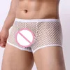 Unterhosen Männer Fischnetz Unterwäsche Transparent Sexy Bequeme Höschen Homosexuell Kleidung Sissy Männliche Intime Dessous