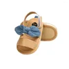 Sandaler födda baby barn flicka sommar avslappnad söt bowknot skor anti-halk mjuk sula