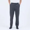 Men's Pants Chef Unisex Loose Elastic Waist Soft Breathable Pockets Stretchy Service Cook Restaurant Uniform Waiter Secure Trousers