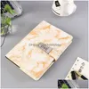 Notepads Wholesale A5 Marble Texture Notebook Password Notepad Personal Diary With Lock Code Office School Stationery Gift Drop Delive Dhfr1