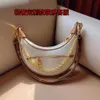 Light Luxury Old Flower Chain Underarm Bowl Bean Single Shoulder Versatile Crescent New Diagonal Straddle Women's Bag 2024 78% Off Store wholesale