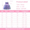 Mädchen Kleider DXTON Mädchen Blumen Kinder Ausgesetzt Sommer Kleid Kleinkinder Infantil Vestidos Layered Tüll Mesh Prinzessin Kuchen