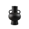 Vases de table noir et solide de haute qualité, créatif, minimaliste, exquis, décoration de la maison, Vase géométrique en céramique Unique