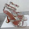 High-heeled Sandals Women's Rhinestone Flower Decoration Silk Snap Buckle Square Head High Heels Designer 10cm Red Purple Party designer women sandals