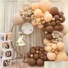 Dekoracja imprezy baby shower balony garland kawa brązowy balon łuk arch