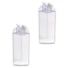 Bouteilles d'eau Hemoton Bouteille en plastique Boisson au lait Conteneur de jus Vide Stockage Coupe anti-fuite Boisson