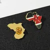 Brosches Africa Map Brooch Badge Lapel Pin African Flag Angola Kenya Malawi Gambia Burundi Ghana Zimbabwe Accessories SMycken