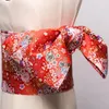 Traditional Kimono Yukata Obi Belt Gorgeous Brocade Floral Cummerbunds Bow-knot Retro Japanese Geisha Costume Props Waistband 240119