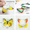 Night Lights KUUPLE Colorful Changing Butterfly LED Wall Sticker Light Stickable 3D Home Decor DIY Living Room