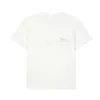 PURPLE BRAND T-shirt bianca con lettera blu regolare a maniche corte in puro cotone da uomo
