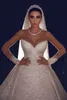 White Wedding Dresses Ivory Bridal Gowns Formal A Line Applique Sequins Custom Zipper Lace Up Plus Size New O-Neck Long Sleeve Lace Illusion