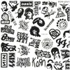 Bilklistermärken 100st Punk Rock and Roll Music Sticker Vinyl Waterproof Decals Metal Band för vattenflaska Laptop Skateboard Computer Ph OT7F2