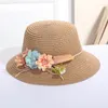 Haarschmuck Sommer Kinder Strohhüte Baby Mädchen Atmungsaktive Spitze Kappe Bogen Strand Sonnenhut Kinder Prinzessin Reise Sonnenschirm