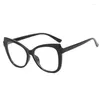 Güneş gözlüğü moda markası lüks tasarım retro büyük leopar bayan çerçeve pokromik anti -ışık hiperopisi okuma gözlükleri 0 ila 6