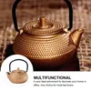 Dinnerware Sets Ornament Cast Iron Teapot Set Small Kettle Decoration Adornment Drinks Teakettle