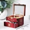 Decorative Figurines 1PC Classic Rotating Music Box Creative Dancing Girl Clockwork Boxes Jewelry Storage With Mirror Ornaments