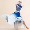 Stage Wear Classical Chiffon Dress Double-layer Practice Skirt Dance Costume For Women With A Gradually Changing Ethereal 540° Large