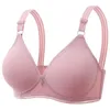 Bras Bras 36-44 A/B Lace Bras for Women Large Size Lingerie Ladies Underwear Sexy No Steel Rings Thin Cup Gathered Small Large Size Bra YQ240203