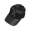 Casquettes de baseball Parent-enfant extérieur pare-soleil lettre paillettes respirant Baseball maille casquette hommes femmes été crème solaire Hip Hop réglable chapeau U30