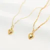 Hängen 14K Guldfylld hjärtform Halsband Minimalism Choker Boho Women Jewelry Collier Femme Kolye