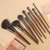 OVW Professionelles Make-up-Pinsel-Set, natürliches Haar, Puder, Foundation, Rouge, Lidschatten, Augenbrauen-Liner, Pinsel-Werkzeug, Ziege 240126