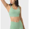 Yoga Lu-10 Abiti Canotta corta senza schienale U-Back Allenamento morbido Reggiseni da palestra Donna Canotte con retro scollato Camicia sportiva senza maniche sexy Atletica T 29 Alta alta s h