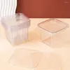 Take Out Containers 50 Stuks Taartdoos Dozen Papieren Bekers Biscuit Met Deksels Clear Cupcake Kleine Plastic Dessert Bakkerij