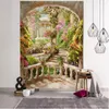 Tapissries Seaside Beach Wall Covering Cushion Tapestry Home Decoration Corridor Scenery Hanging Landscape