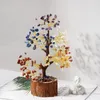 Decorative Flowers Wood Exquisite Crystal Tree For Feng Shui And Home Decoration Elegant Artificial Gift