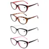 Lunettes de soleil 4 paires de lunettes de lecture bloquant la lumière bleue de dame femmes ordinateur lunettes presbytes Anti lecteur de rayons bleus lunettes femme