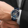 손목 시계 Pindu Starwheel Mens Watches Top Automatic Watcher for Men Fashion Business Clock Modified Movement Montre Homme