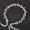 Haarspangen 2024 Kristall Perle Braut Kopfbedeckung Hoop Clip Brautjungfer Zirkon Strass Rattan Accessoires Hochzeit Schmuck