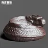 Rock Mine Pottery Clay Chinese Dragon Tea Pet Handmade Retro Pottery Kung Fu Tea Ceremony redskapsredskap COV COVER COVER Placer 240130