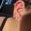 Hoop Ohrringe vonmoos kleiner Perlenohrring für Frauen 14K Gold plattiert Kupferschmuck Piercing Ohrring Set Luxusdekoration Accessoires