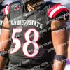 James Custom San Diego State Aztecs Football Jersey NCAA College Chance Bell Chase Jasmin Keshawn Banks Rashaad Penny 28 Marshall Faulk RH High igh