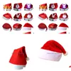 Party Hats Christmas Hats LED Lighted Festivals Party Cap Decorations Mtiple Choices At Home or Outdoors Drop Delivery Home Garden Fes Dhldf