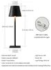 IRALAN Table lamp for bedroom Rechargeable Wireless touch lamp Camping candle Creative lamp rechargeable USB-C desk lamp 240131