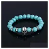 Bracelets de charme Bracelet à breloques hommes Bracelets or pierres naturelles pour femmes homme bijoux de mode perle livraison directe bijoux Bracelets Dhq9G