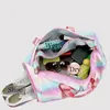 Duffel Bags Mulheres Duffle Sports Bag para Meninas Adolescentes Ginástica Ginásio Sapato Compartimento Bolso Molhado Weekender Durante a Noite