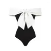 ملابس السباحة للسيدات قطعة واحدة من ملابس السباحة بيكيني ماكسي غلاف تنانير المرأة القوس مصممين عطلات عتيقة بدلة السباحة على الشاطئ