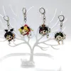 Keychains anime Keychain Haikyuu !! Hinata shoyo kageyama tobio hängande nyckelkedja tillbehör söt väska hängande ring