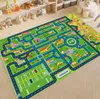 Baby mattor Playmats Kids Parking Traffic Play Golv Mat Boy Car Cartoon Road Track Mattan Uppföljning Drop Delivery OT1VR