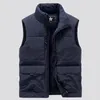 Débardeurs pour hommes Hommes d'hiver Cargo Gilet Manteau Polaire Chaud Veste Sans Manches Mode Couleur Solide Gilets Tactiques Vestes Hommes Travail Gilet 5XL