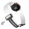 Horlogebanden Magnetische D-Gesp Siliconen Band Voor Samsung Galaxy 6 44mm 40mm Quick Fit Sport horlogeband Classic 43mm 47mm