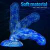 Dildo Dong Drago Aotian Gel di silice liquido di colore misto Super grande simulazione pene femminile Divertimento prodotti per adulti