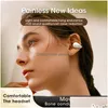 سماعات الهاتف الخليوي 1 نسخة لـ Ambie Sound Sound Earcfrings توصيل عظم الأذن تنشط اللاسلكي Bluetooth Auricares سماعة Tws Sport Earb Dhiwk