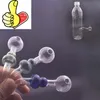 Pipe à fumer colorée en gros Épaisse capiteuse Gourd tuyau de brûleur à mazout en verre creux pour eau dab rig bongs narguilé Downstem tube de boisson clous paille