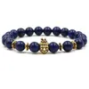 Bracelets de charme Pierre naturelle Lapis Lazi Bracelet Perles Reiki Guérison Méditation Énergie Bracelets Pour Hommes Drop Livraison Bijoux Bracelet Dhwqm