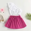 Clothing Sets Ma&baby 1-6Y Infant Toddler Kid Baby Girls Clothes Ruffle One Shoulder Tops Skirts Outfits Children Summer D06